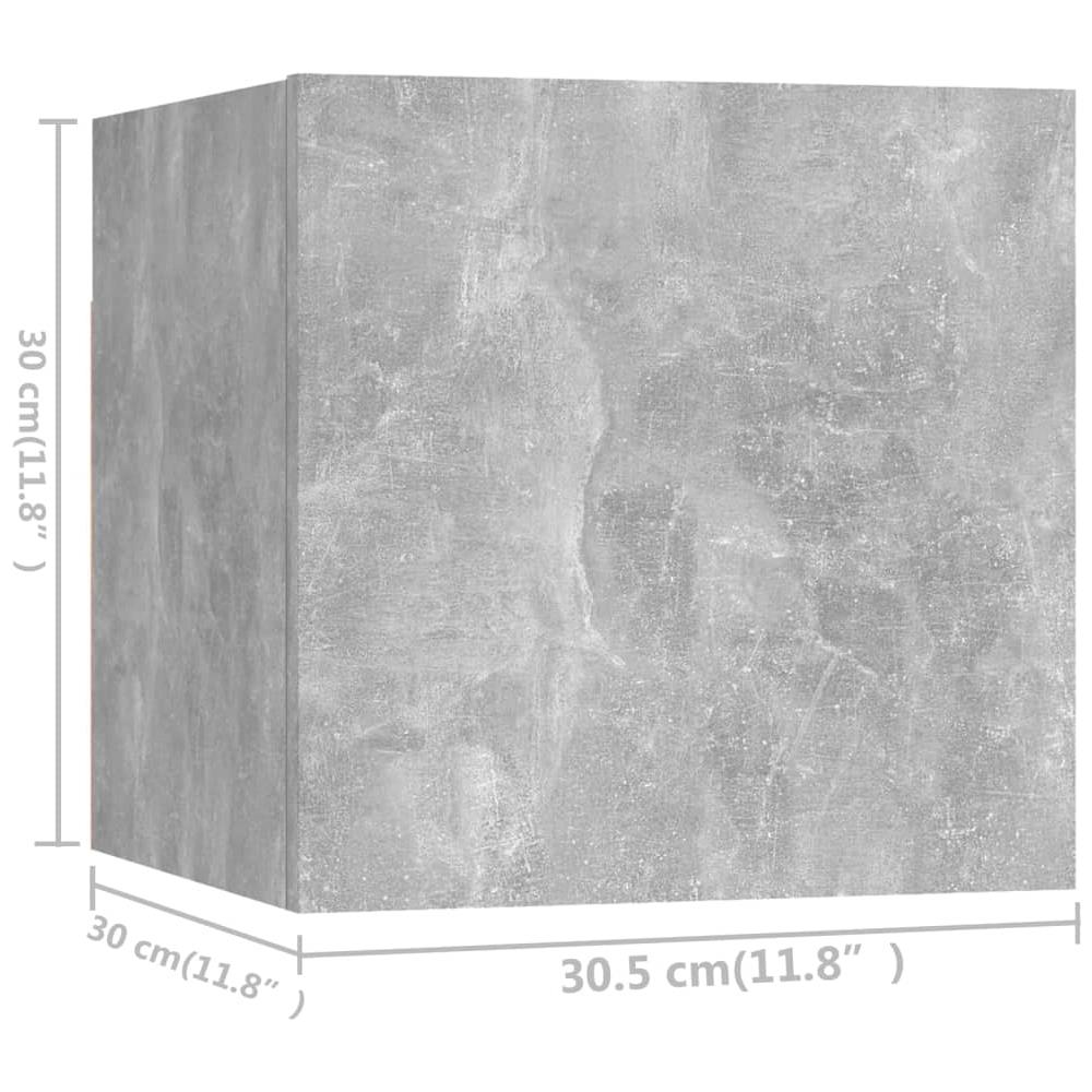 Set di Mobili Porta TV 6 pz Grigio Cemento in Legno Multistrato - Foto 2