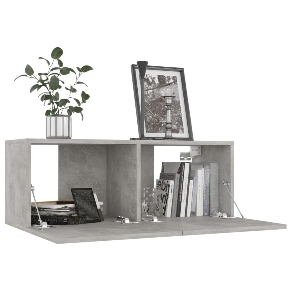 Set di Mobili Porta TV 6 pz Grigio Cemento in Legno Multistrato - Foto 8