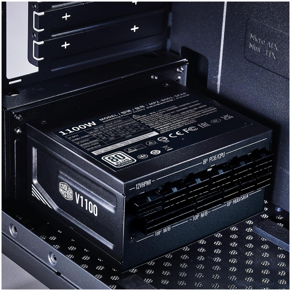 Alimentatore Master V SFX PC /Server 80 PLUS Platinum 24-pin ATX 1100 W Colore Nero - Foto 10