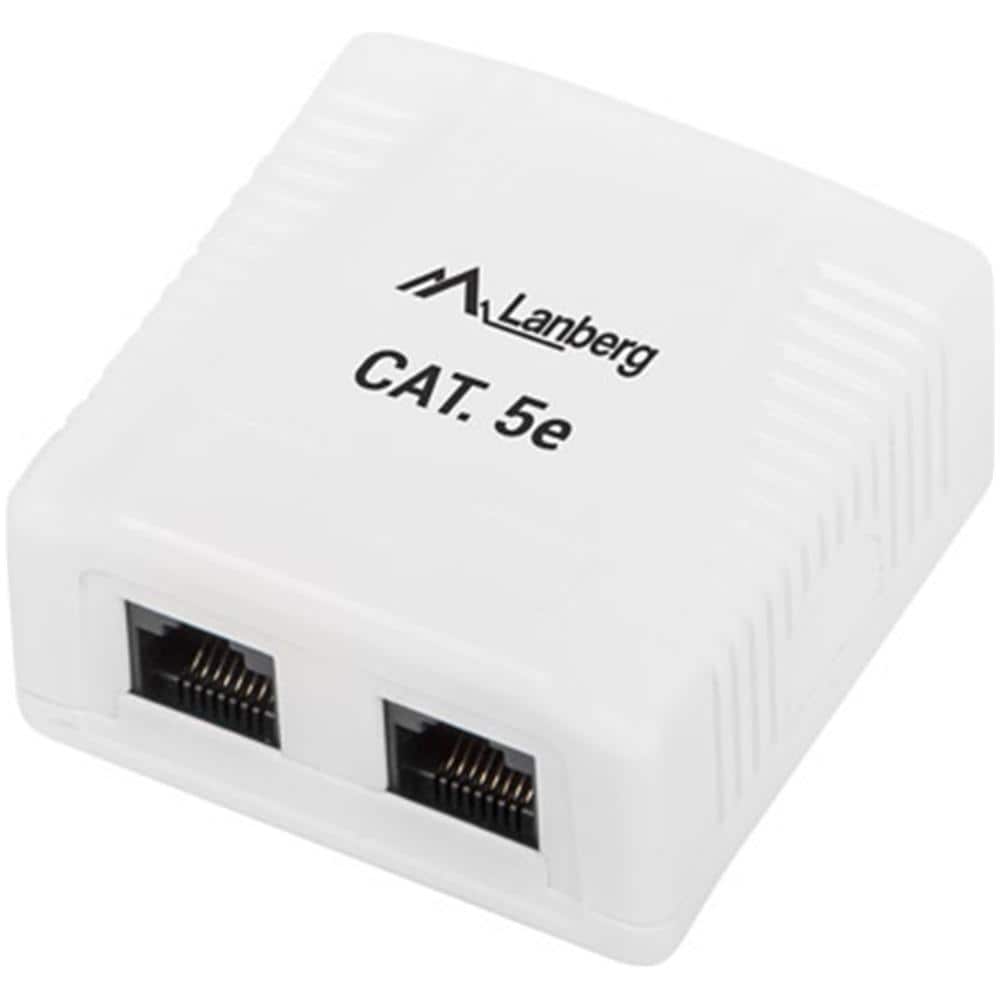 Presa Di Superficie Con 2 X Rj45 Cat. 5e Utp Non Schermati - Foto 1