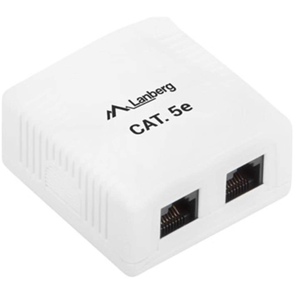 Presa Di Superficie Con 2 X Rj45 Cat. 5e Utp Non Schermati - Foto 2