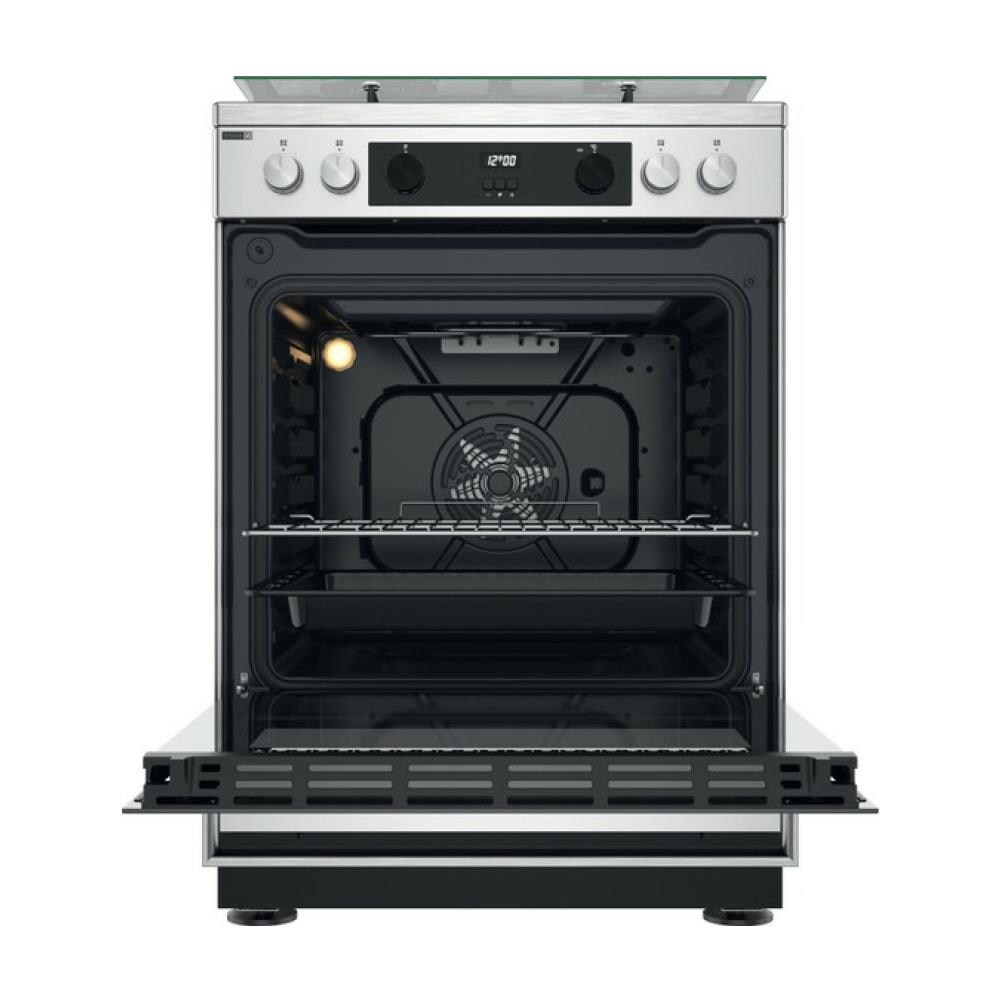 Cucina Elettrica IS67G4PHW /E 4 Zone a Gas Forno Elettrico Classe A Dimensioni 60 x 60 cm Colore Nero /Bianco - Foto 3