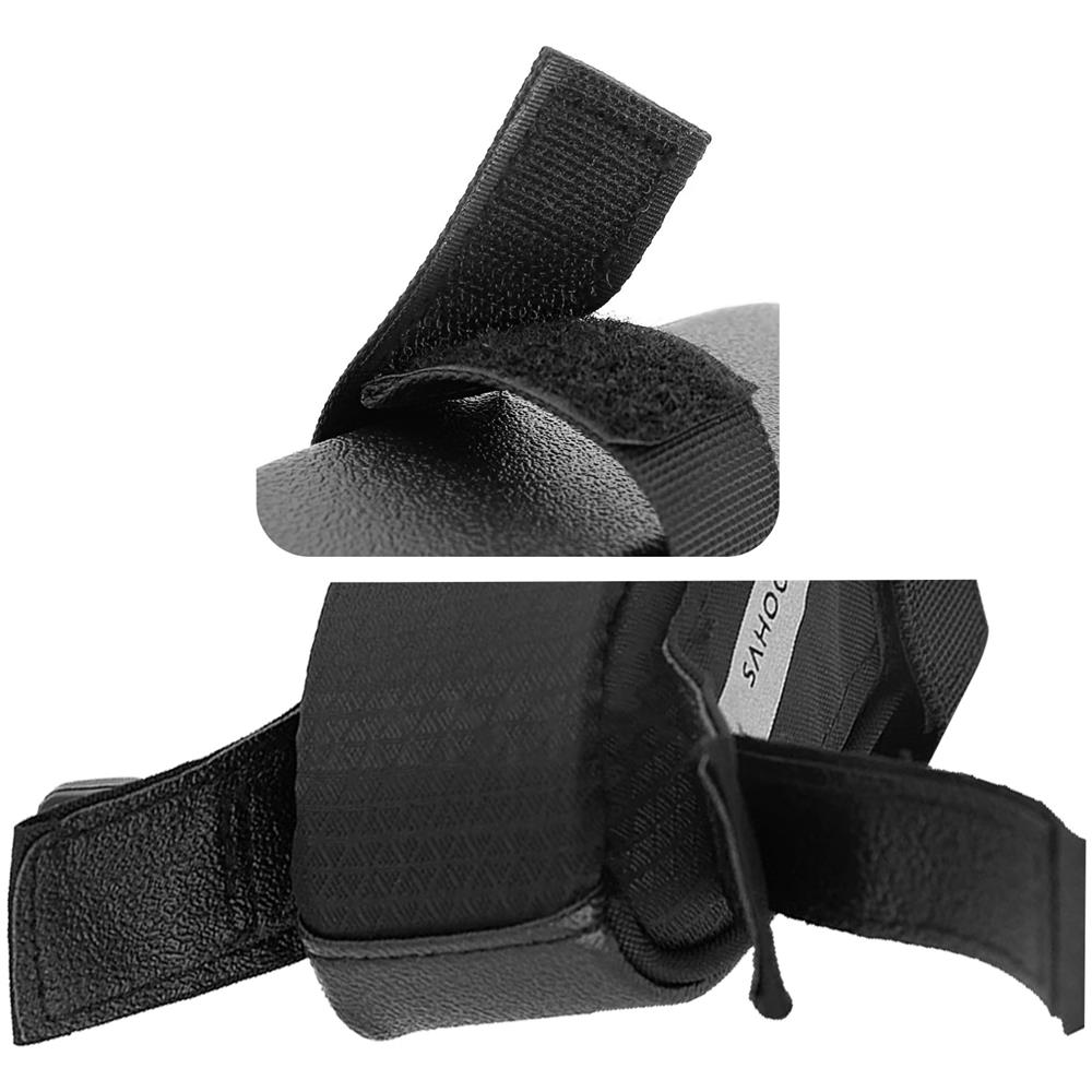 Borsa Per Sella Bici Waterproof 0,6l, Fissaggio A Strappo 131432 Nera - Foto 5