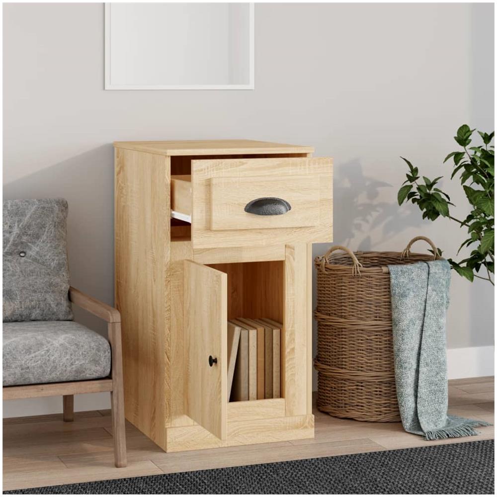 Mobiletto Cassetto Rovere Sonoma 40x50x75 Cm Legno Multistrato - Foto 3