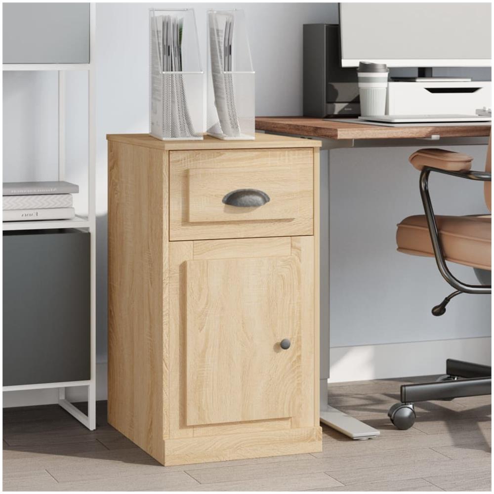 Mobiletto Cassetto Rovere Sonoma 40x50x75 Cm Legno Multistrato - Foto 1