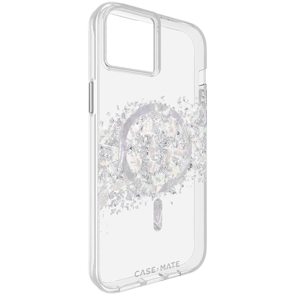 Cover Magsafe Per Iphone 15 Silicone Paillette Bianca Case Mate Karat - Foto 5