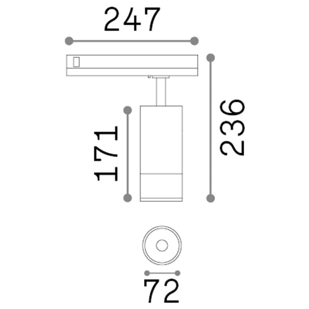 Proiettore Cilindrico Dali Eos Alluminio-plastiche Bianco Led 25w 3000k - Foto 2