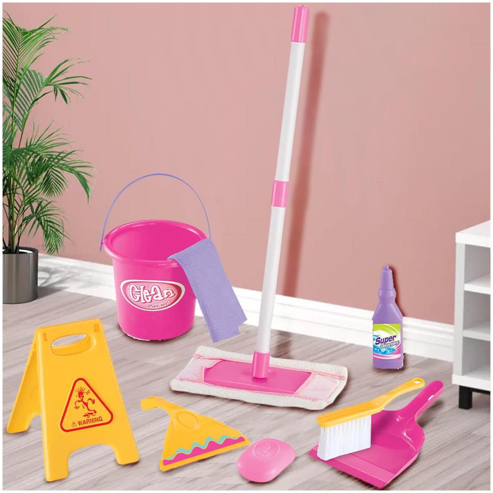 Set Pulizia Giocattolo per Bambini 9 Pezzi con Mocio e Secchio Mop Idea Regalo - Foto 2