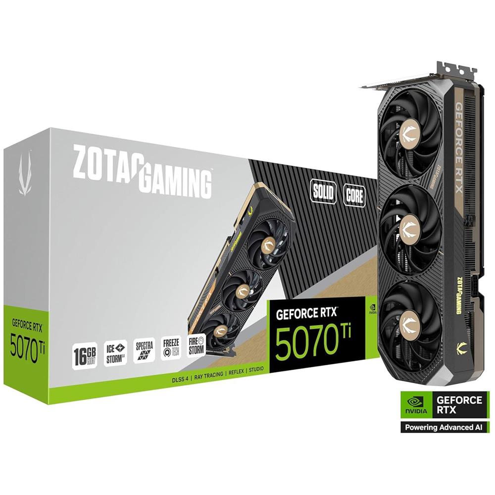 GAMING GeForce RTX 5070 Ti SOLID CORE 16GB GDDR7 PCI Express 5.0 - Foto 2