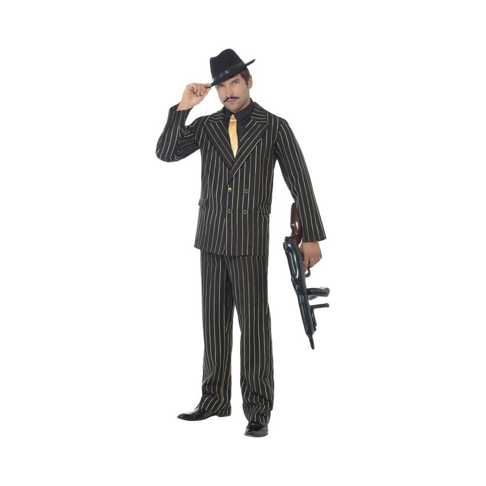 Costume Da Gangster Charleston Uomo Medium - Foto 6