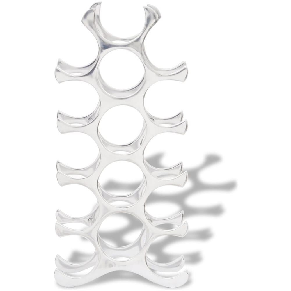 Portavini Portabottiglie In Alluminio Per 15 Bottiglie Colore Argento - Foto 2