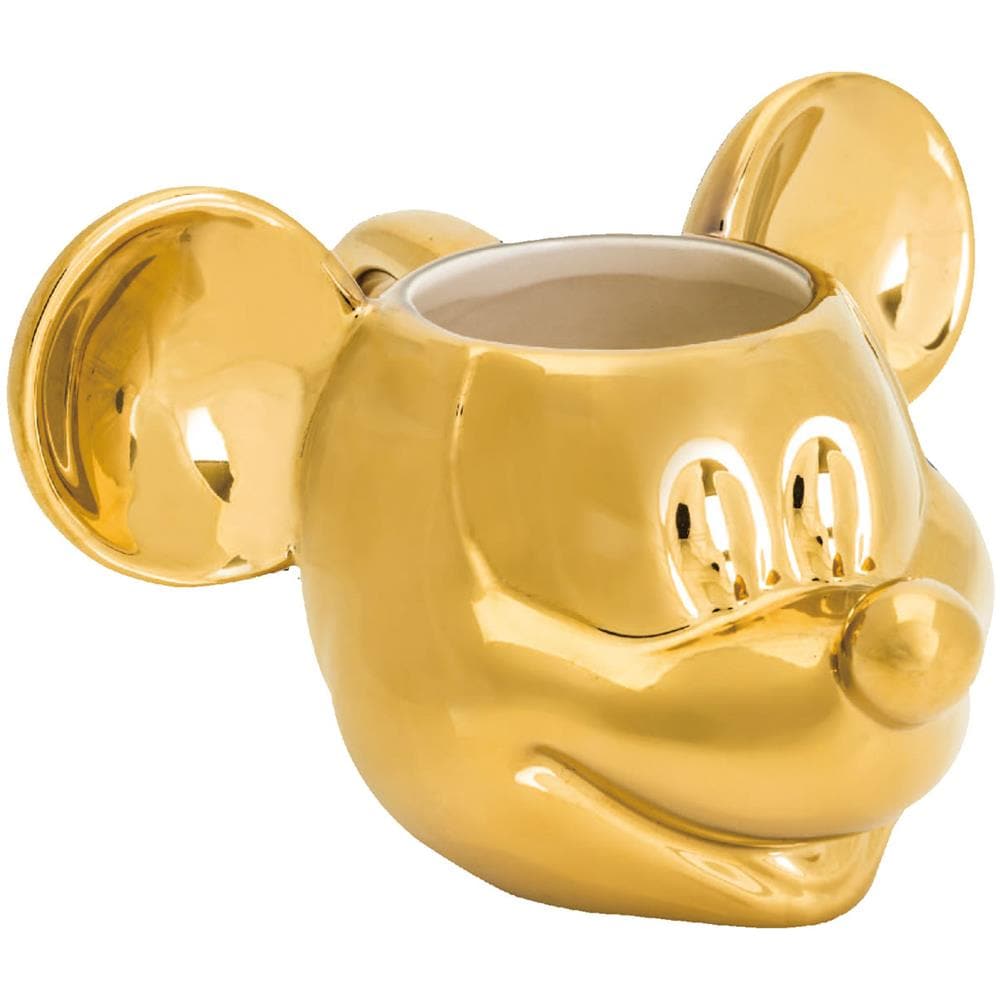 Topolino - Deluxe Tazza 3d In Ceramica Dorata 13,5x12x8,5 Cm In Confezione Regalo 17x12x13 Cm - Foto 1
