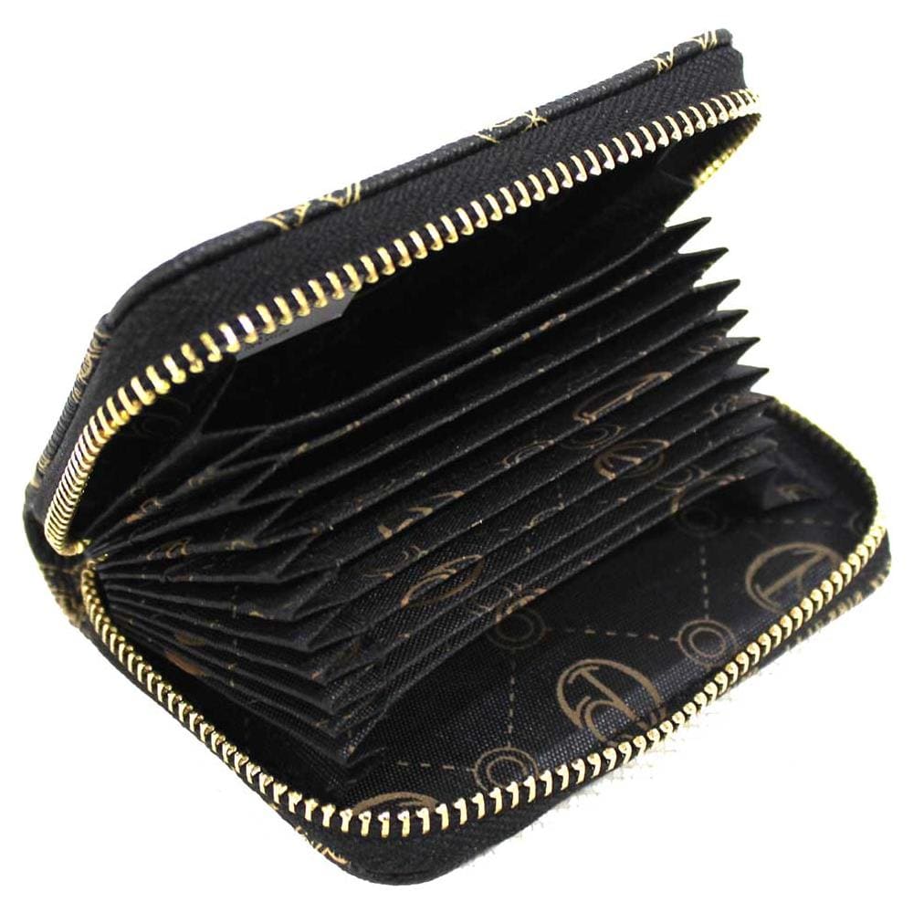 Porta Carte Credito Piccolo Portamonete Biglietti Da Visita In Pvc Con Zip Nero - Foto 3