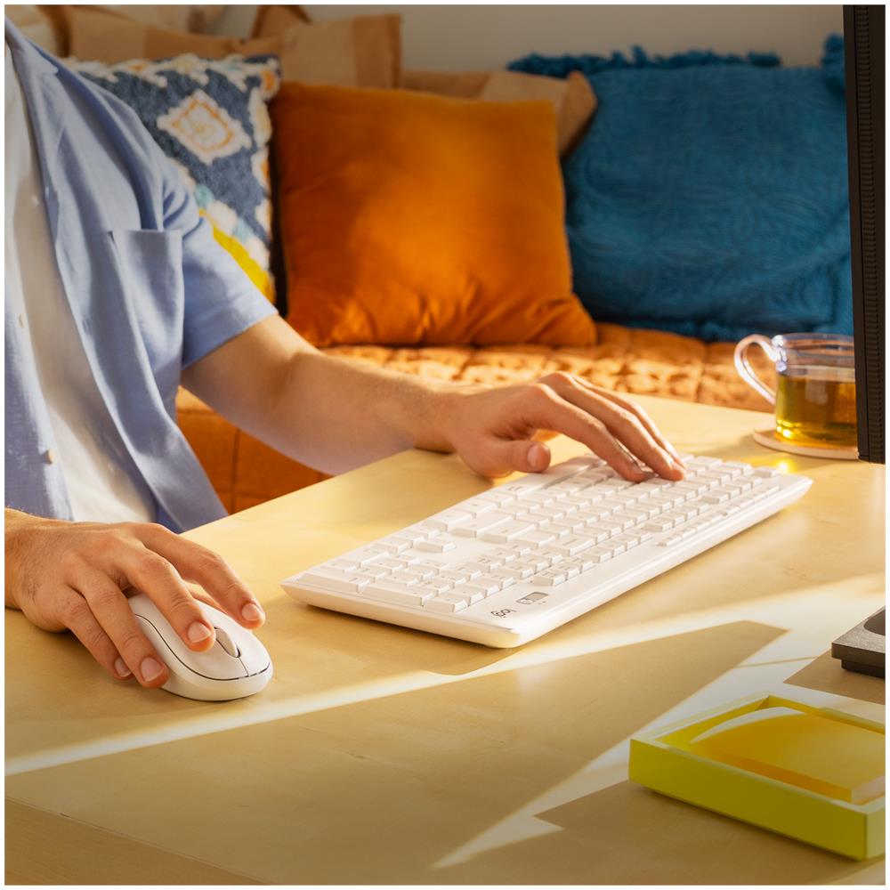 Tastiera e Mouse Wireless 920-009872 (Layout Svizzero) Colore Bianco - Foto 2