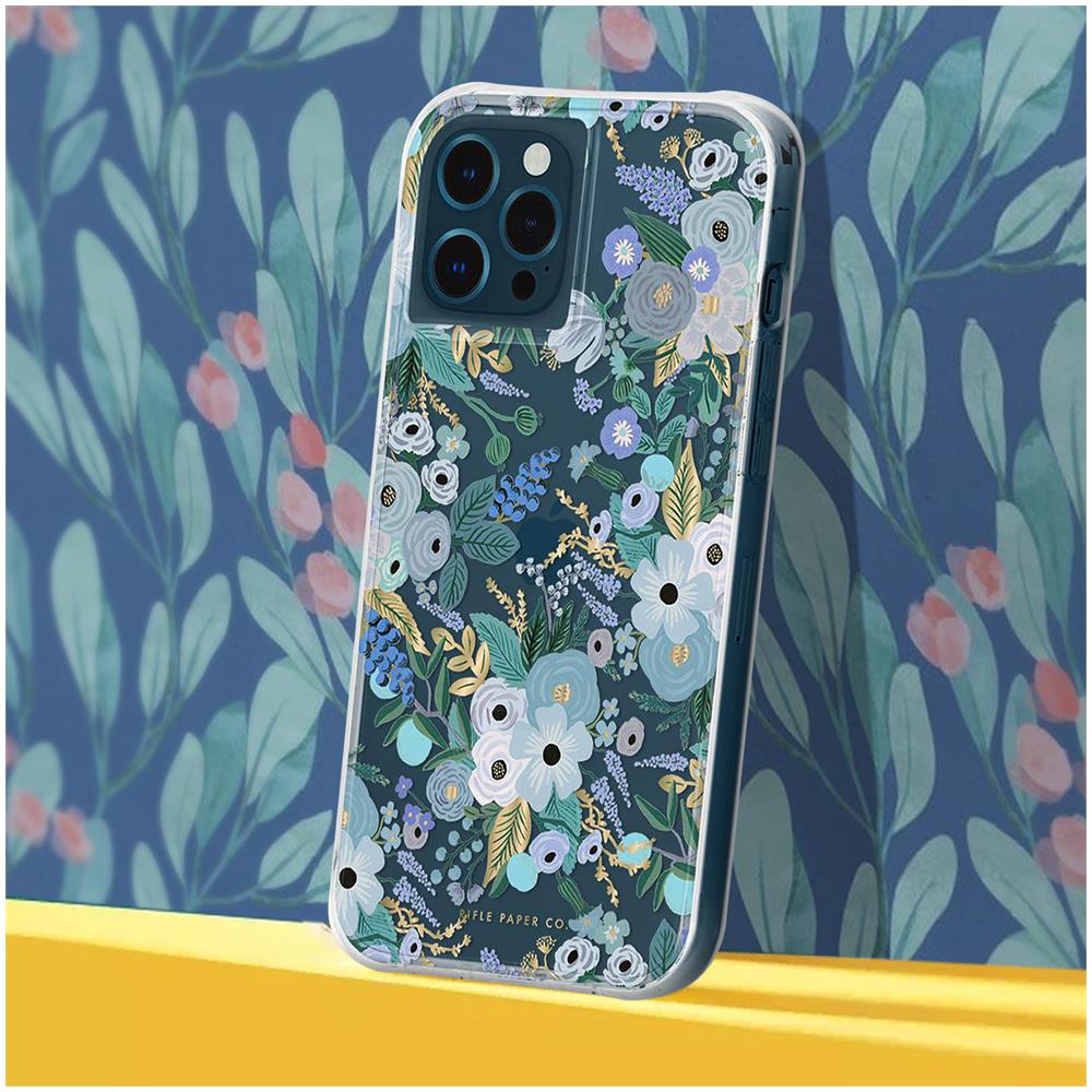 Cover Iphone 12 Pro Max Flower Garden Party Blu Rifle Paper Collection - Foto 2
