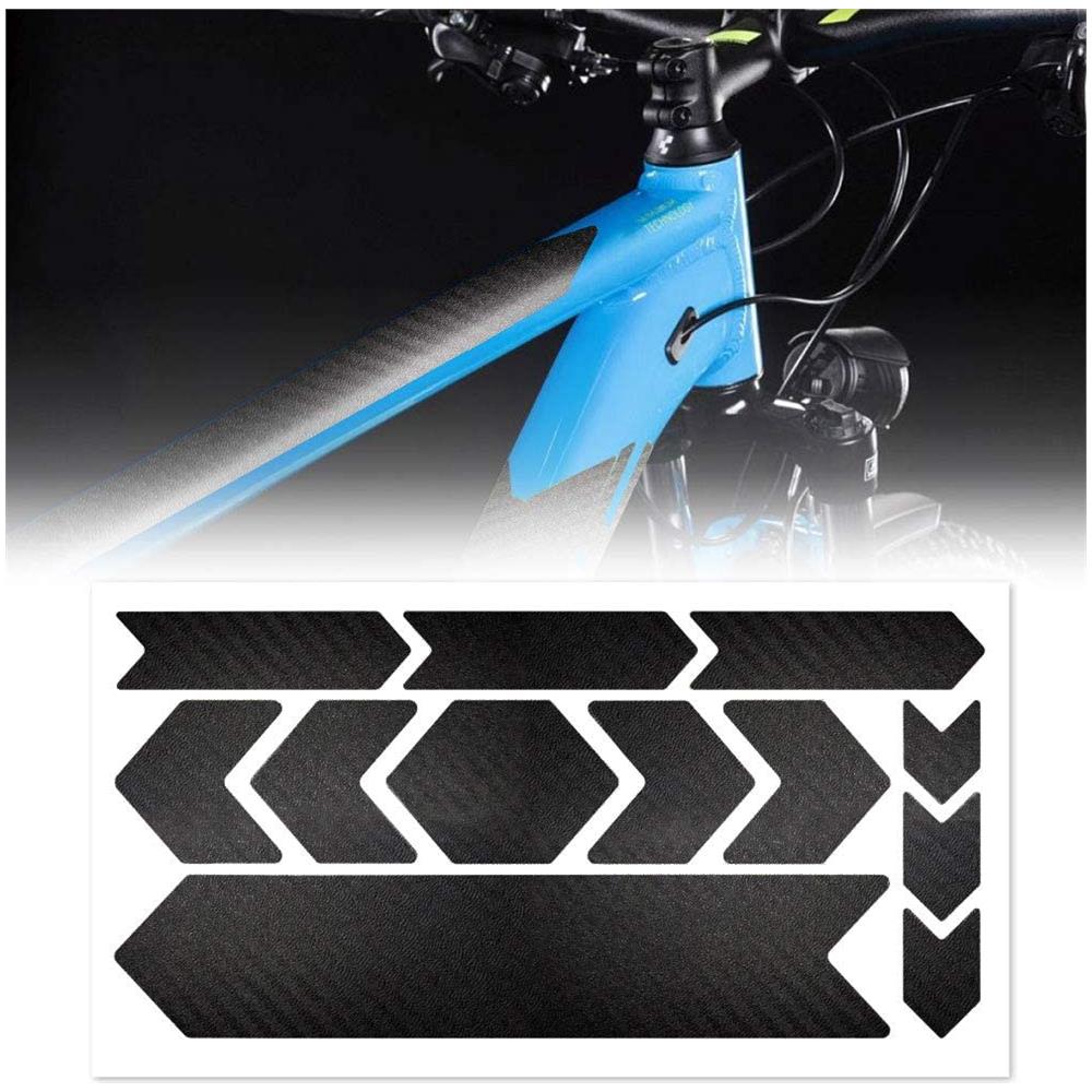 Kit Adesivo Protezione Telaio Bicicletta Rhino, Carbonio, 35 X 17,5 Cm - Foto 1