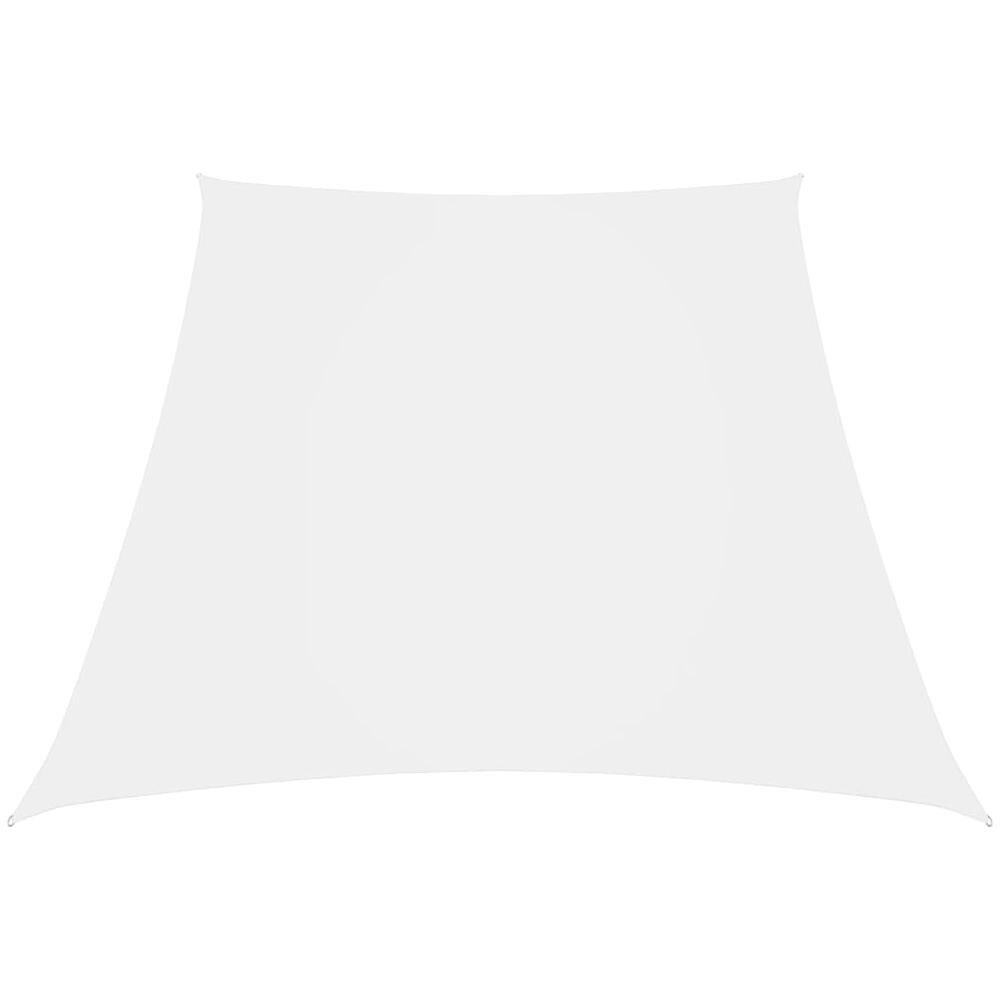 Parasole a Vela in Tela Oxford a Trapezio 2/4x3 m Bianco - Foto 1