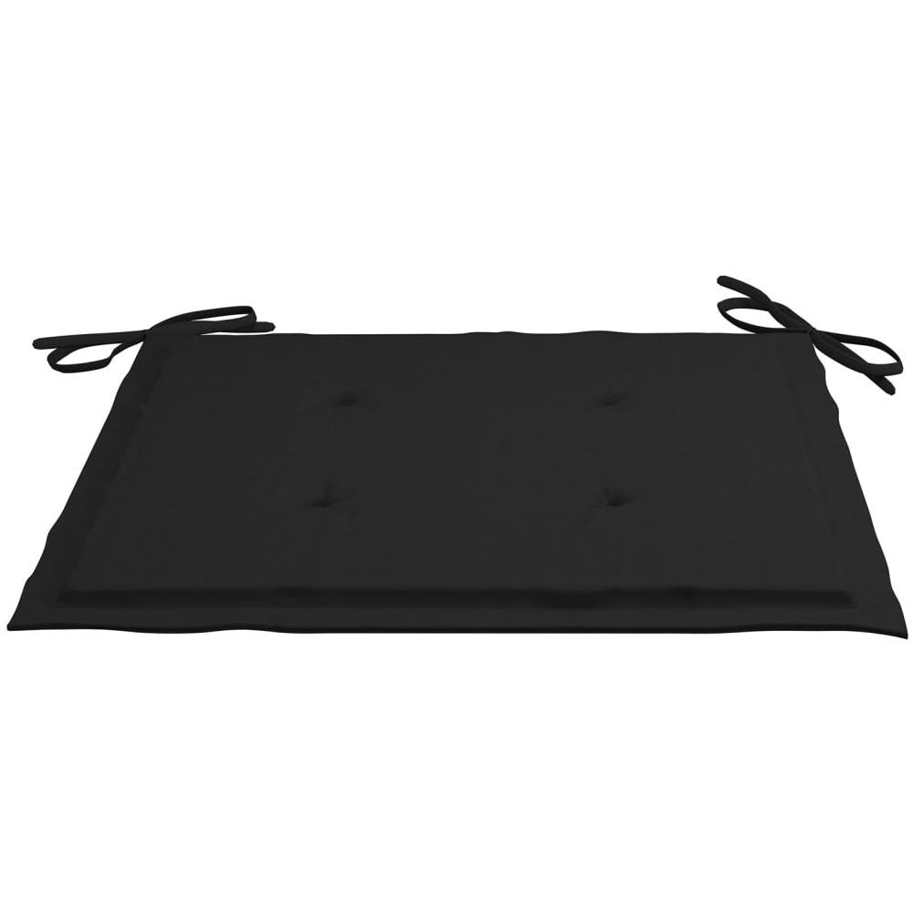 Sedie Da Giardino Con Cuscini Neri 8 Pz In Massello Di Teak - Foto 8