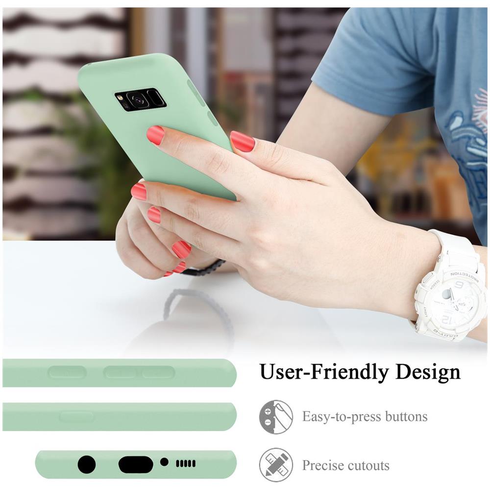 Custodia Compatibile Con Samsung Galaxy S8 Plus In Liquid Verde Chiaro - Coperchio Protettivo In Silicone Tpu Flessibile - Foto 7