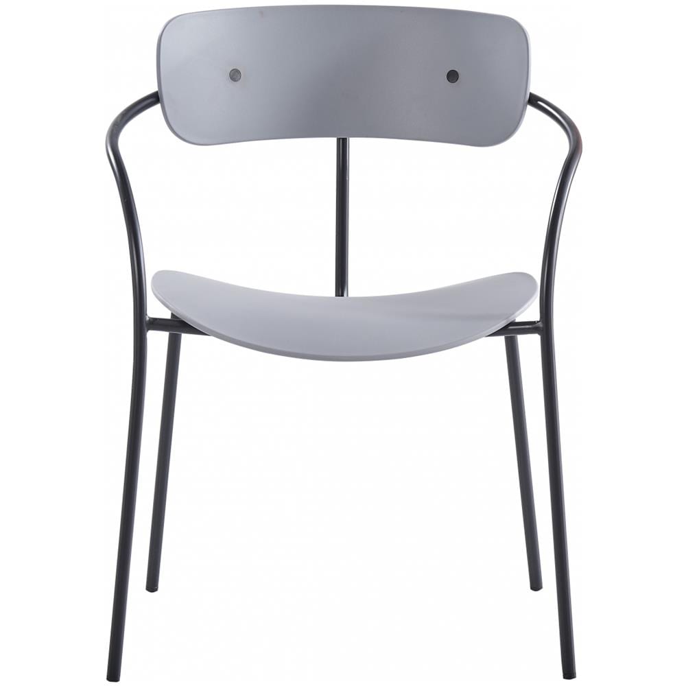 Set Di 4 Sedie Con Braccioli Grigio Chiaro Alexia - Foto 2