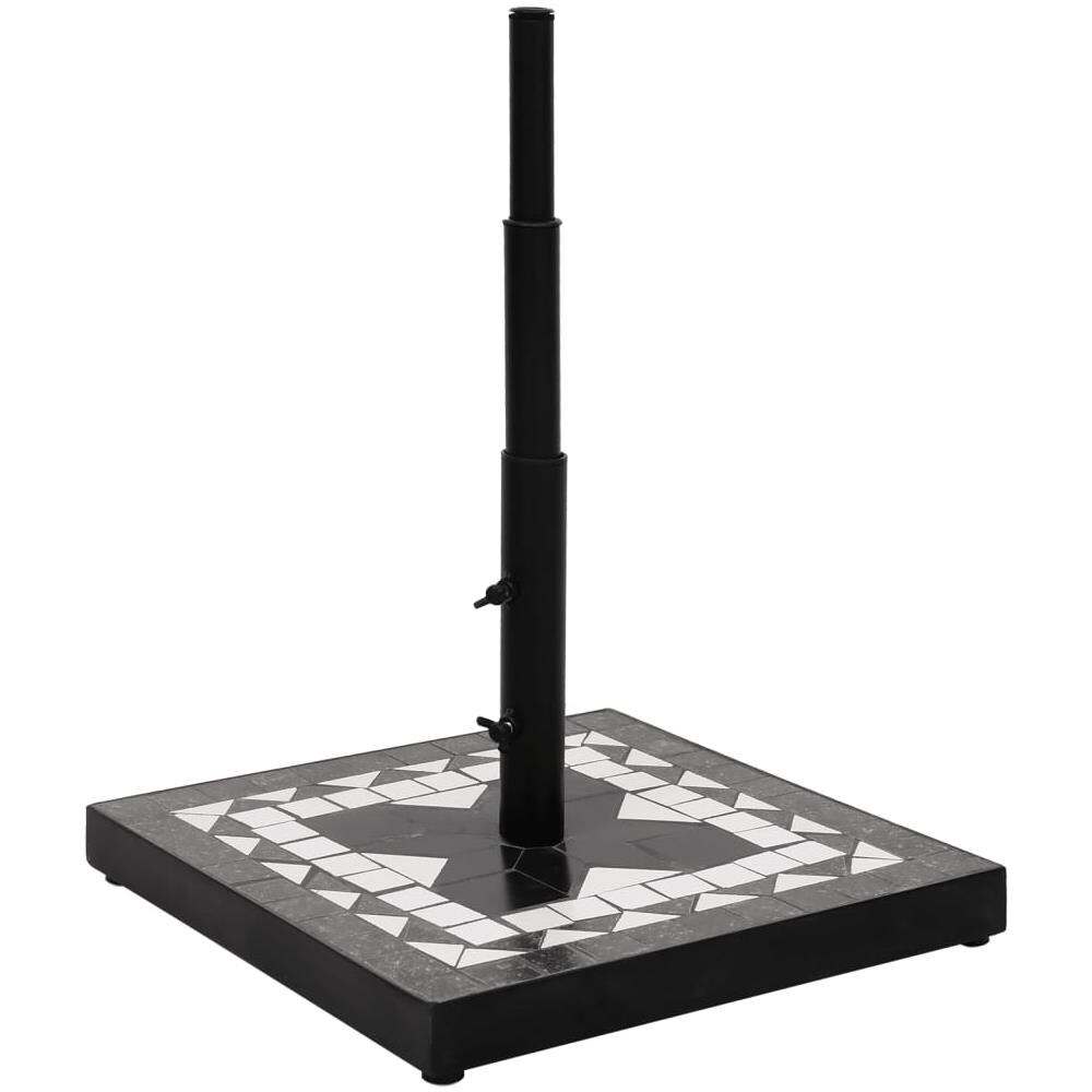Base per Ombrellone Nero e Bianco Quadrata 12 kg - Foto 2