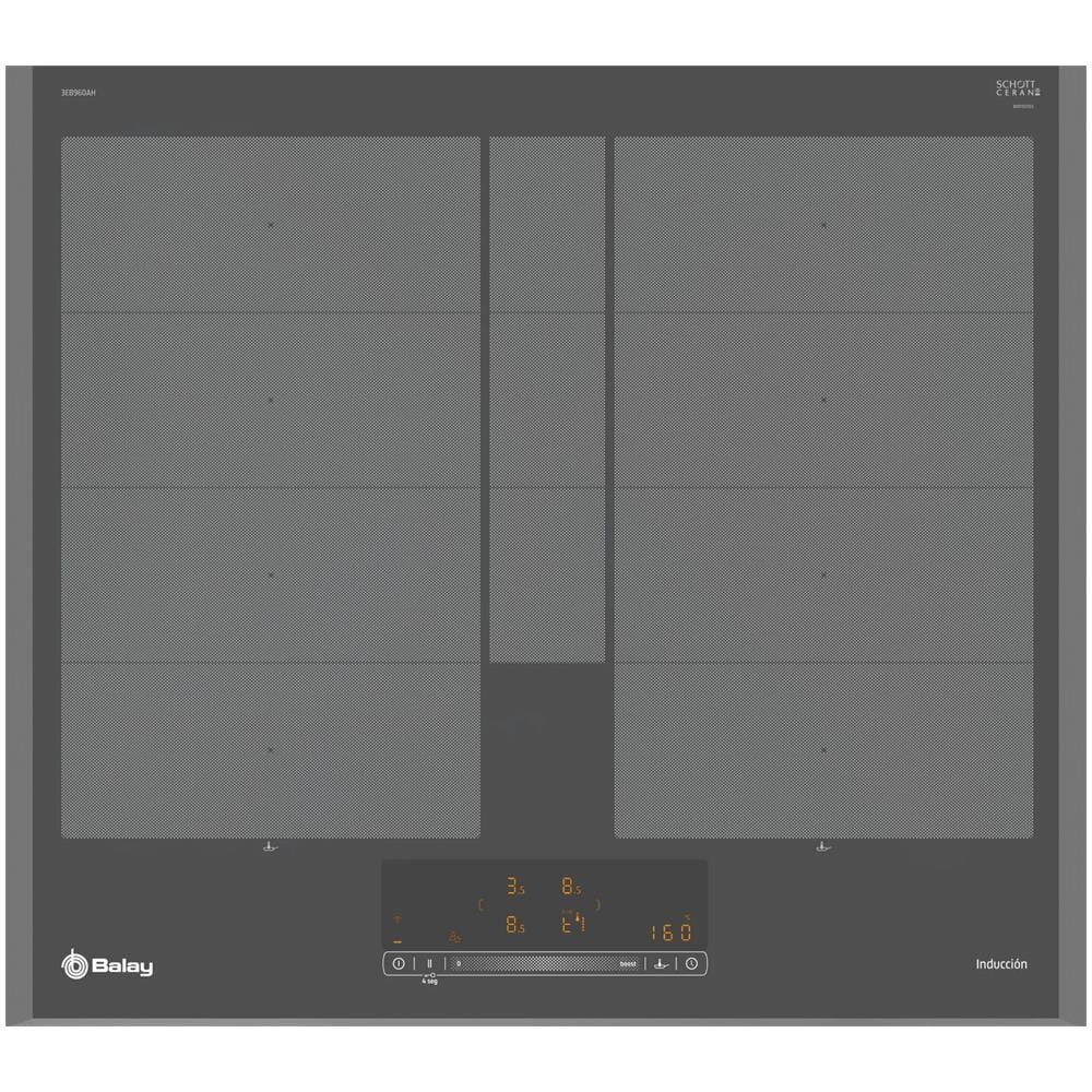 Piano Cottura 3EB960AH a Induzione 3 Zone Cottura da 59.2 cm Colore Grigio - Foto 1