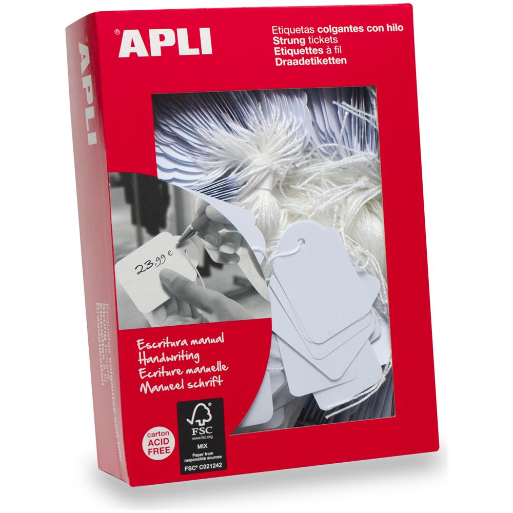 00392 etichetta non adesiva 500 pz Bianco Rettangolo - Foto 1