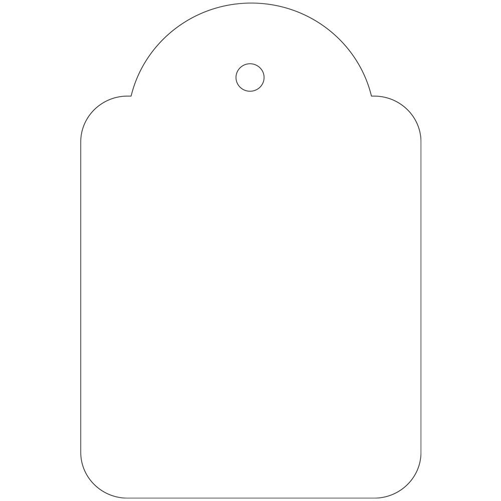 00392 etichetta non adesiva 500 pz Bianco Rettangolo - Foto 2