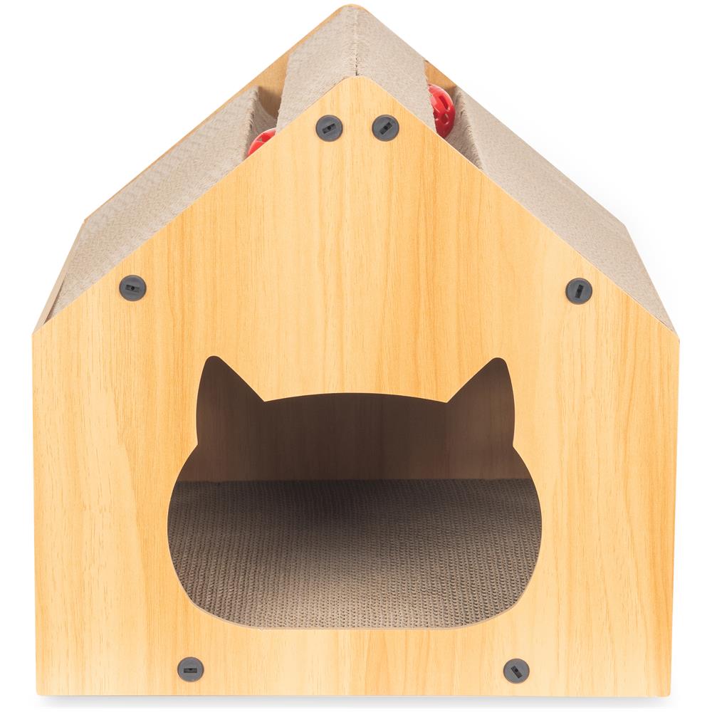 Tiragraffi per gatti, letto MDF ecologico a forma di gatto PANTHER - Foto 1