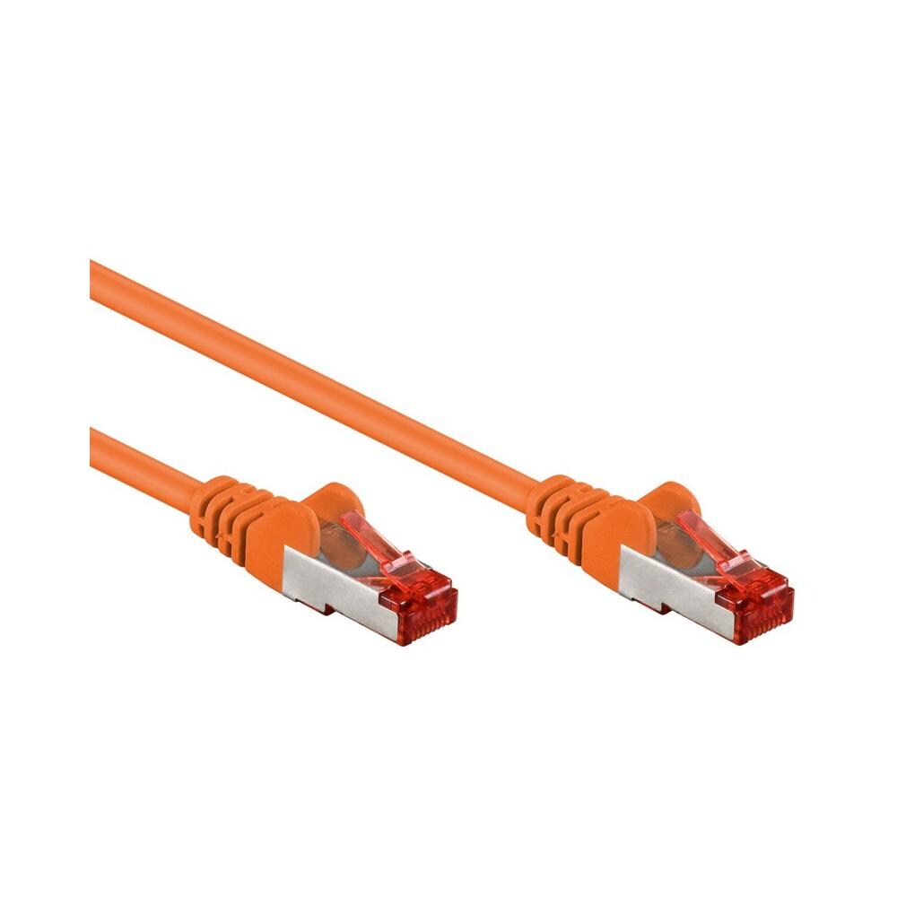 ICOC CCA6F-005-OR - Cavo di rete Patch in CCA Schermato Cat. 6 Arancio F / UTP 0,5 m Bulk - Foto 2