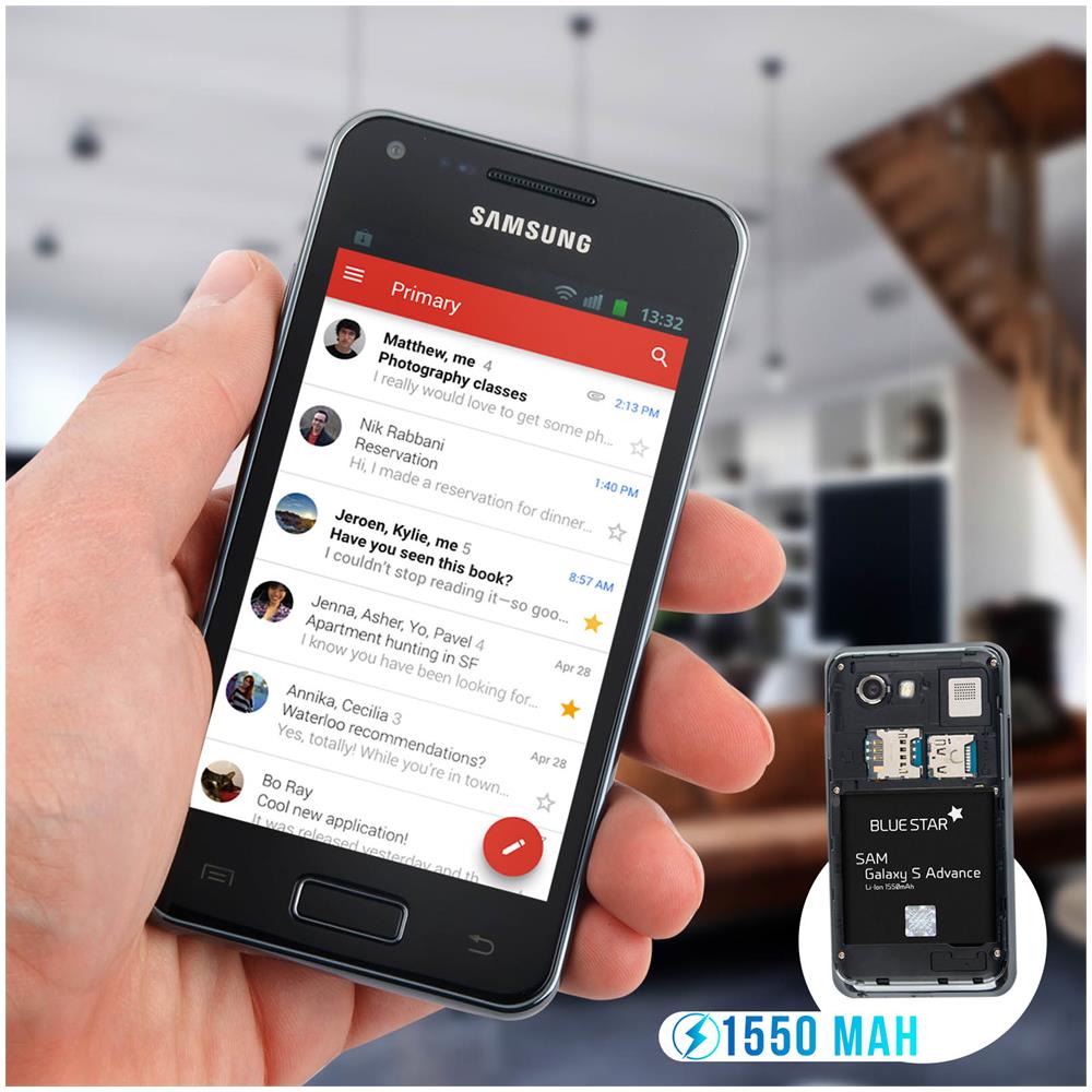 Batteria Compatibile Samsung I9070 Remplace Samsung Eb535151vu - Foto 7