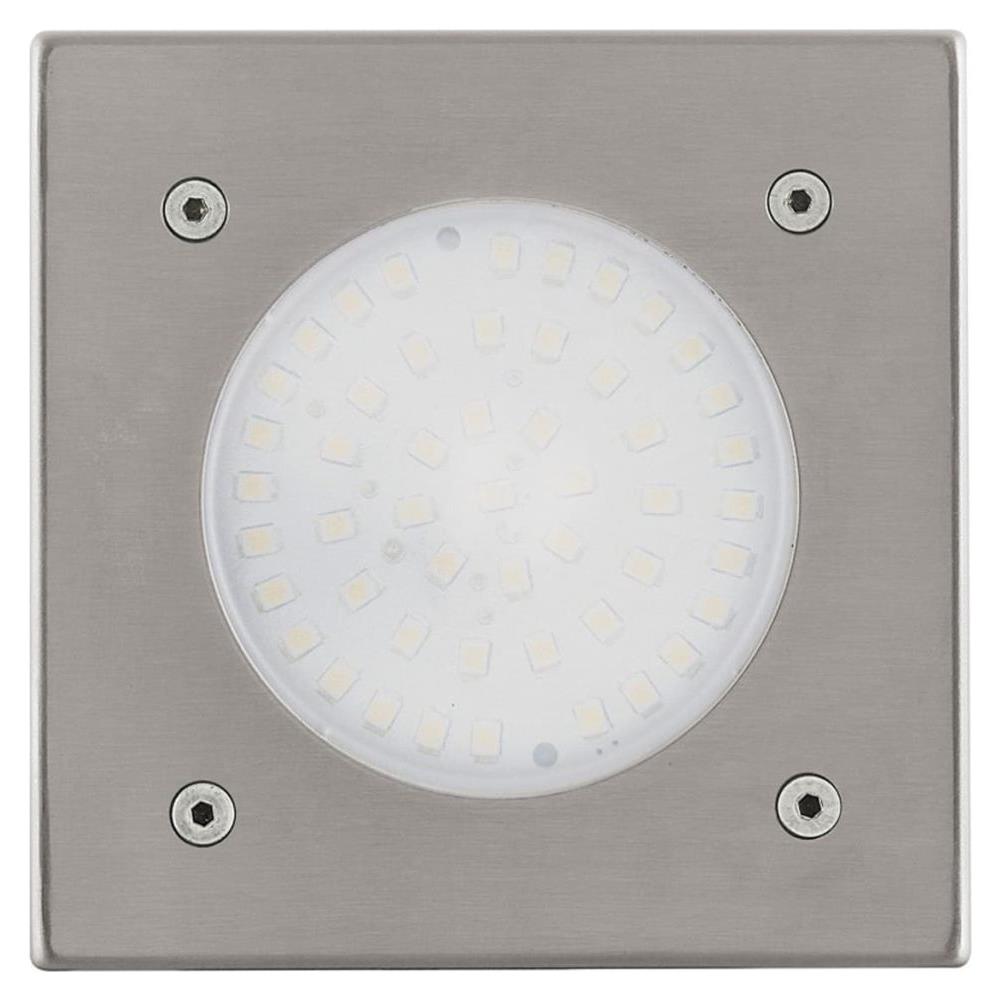 Faretto A Led Interrato Da Esterno Lamedo 2,5 W Quadrato Argento - Foto 1