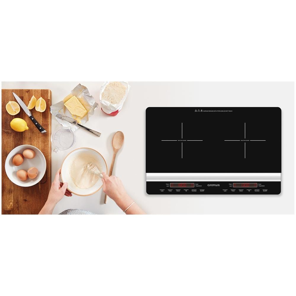 Piastra Induzione da Tavolo Dinamiko Duo 2 Zone Cottura Potenze 1800 e 1300 Watt - Foto 4