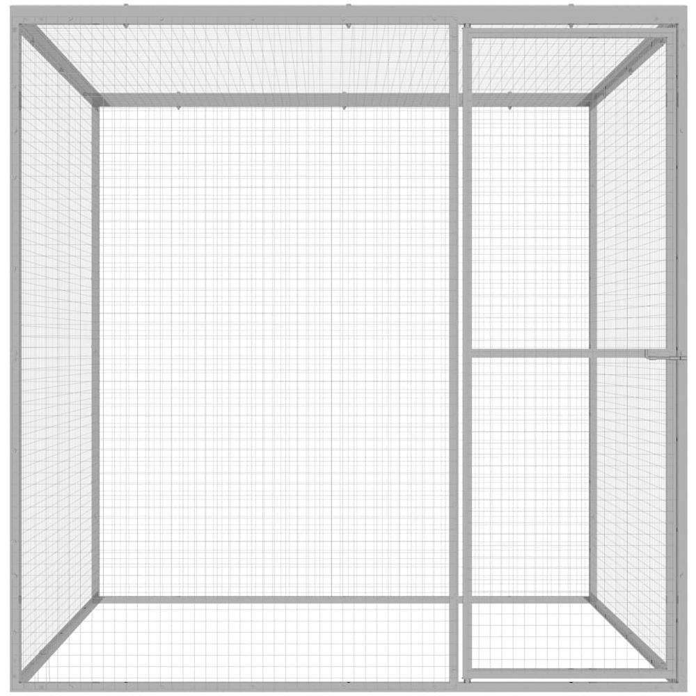 Gabbia per Gatti 1,5x1,5x1,5 m in Acciaio Zincato - Foto 3