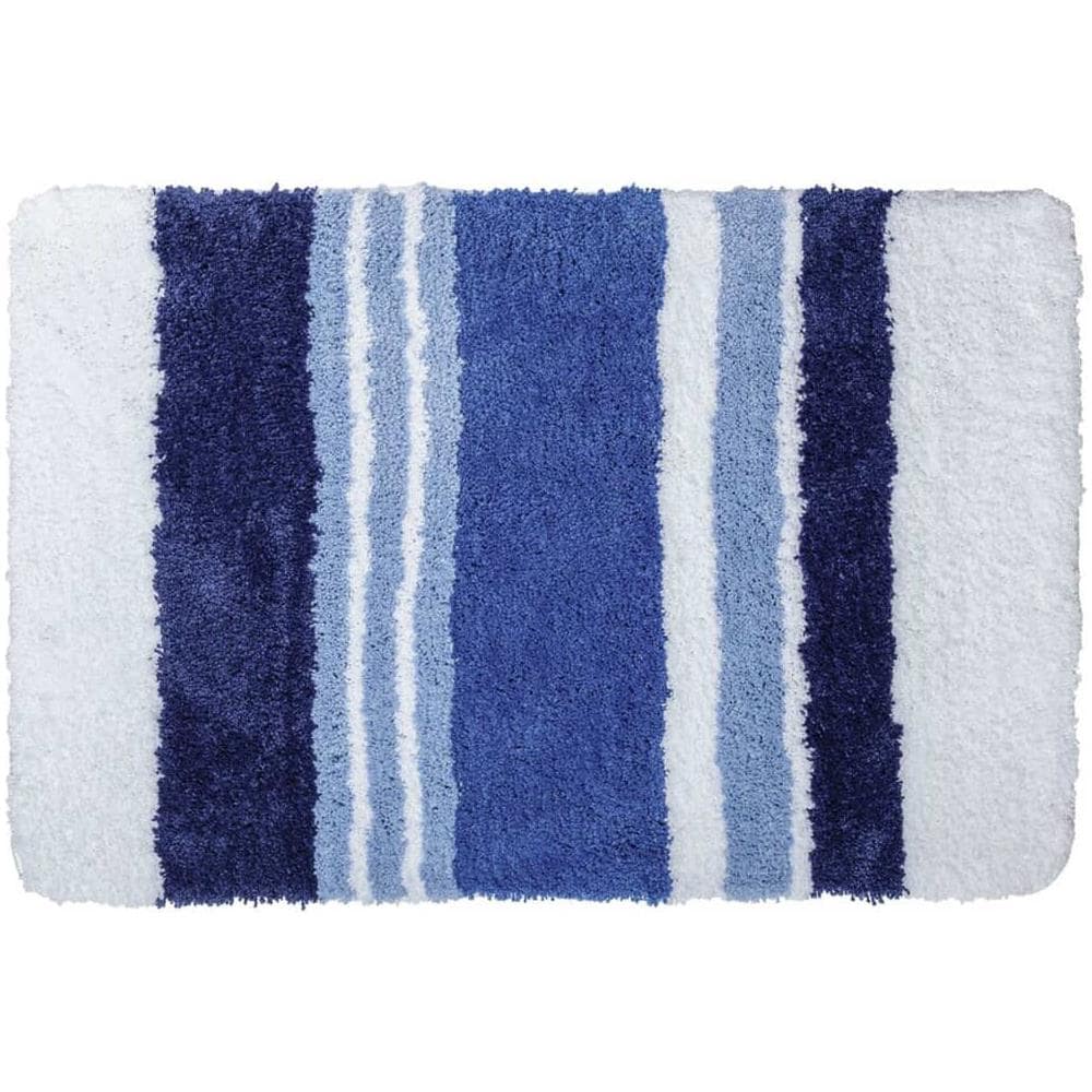 Tappetino da Bagno Soffice 60x90 cm Blu - Foto 1