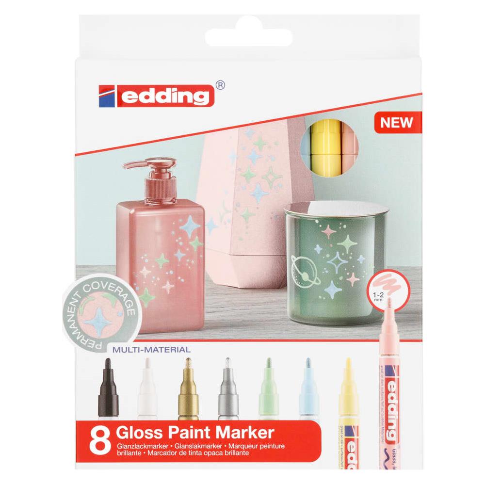 Pennarelli a Tinte Lucide 8 pz Multicolore - Foto 1