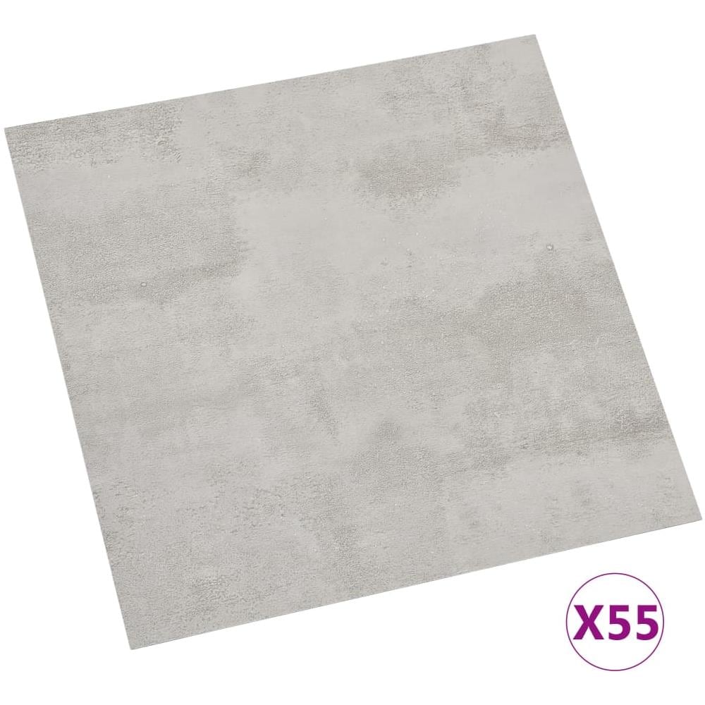 Listoni Pavimenti Autoadesivi 55 pz in PVC 5,11m² Grigio Chiaro - Foto 2