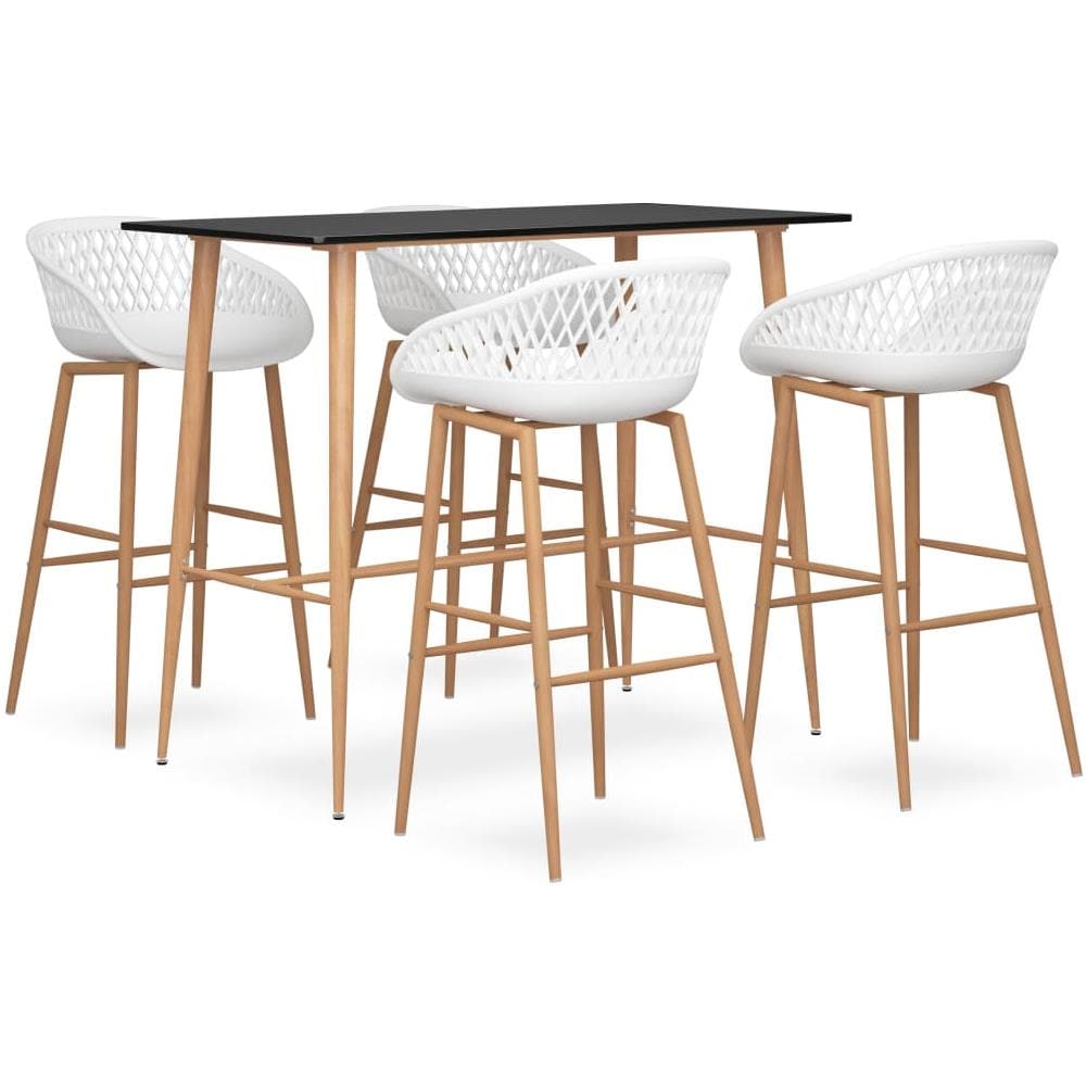 Set da Bar 5 pz Nero e Bianco - Foto 1