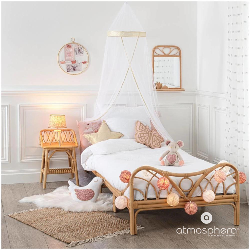 Comodino Decorativo Per Cameretta Dei Bambini, 56 Cm, Rattan - Foto 2