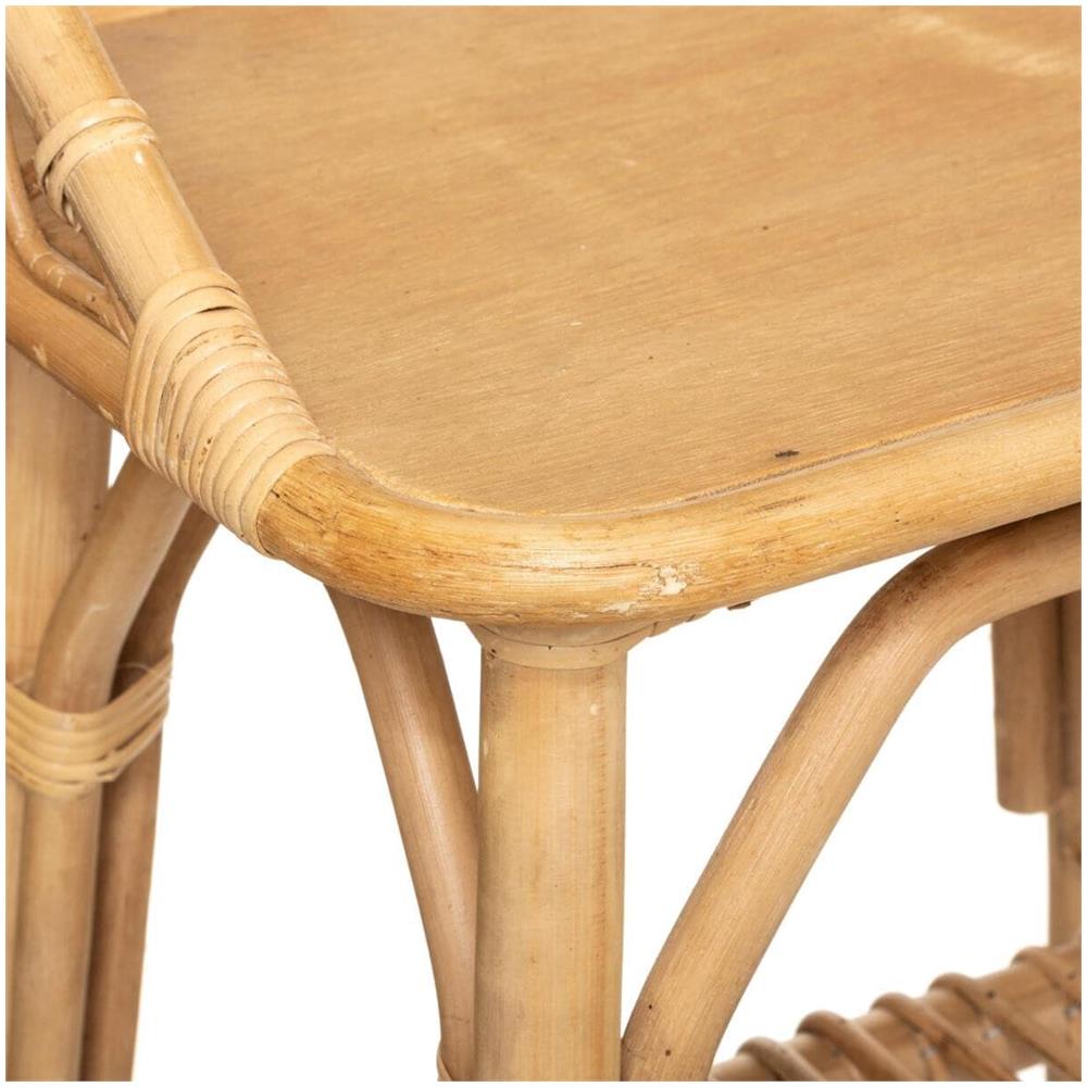 Comodino Decorativo Per Cameretta Dei Bambini, 56 Cm, Rattan - Foto 3