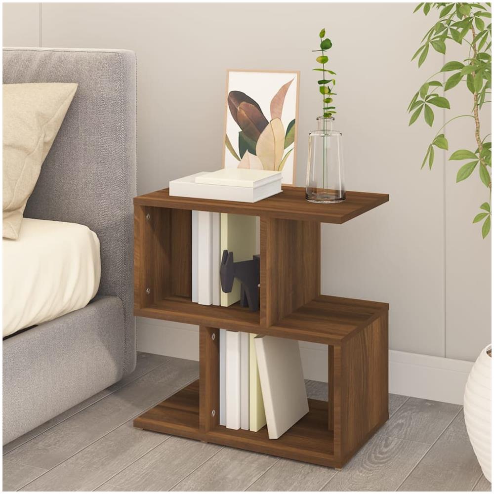 Comodini Rovere Marrone 2 Pz 50x30x51,5 Cm In Legno Multistrato - Foto 2