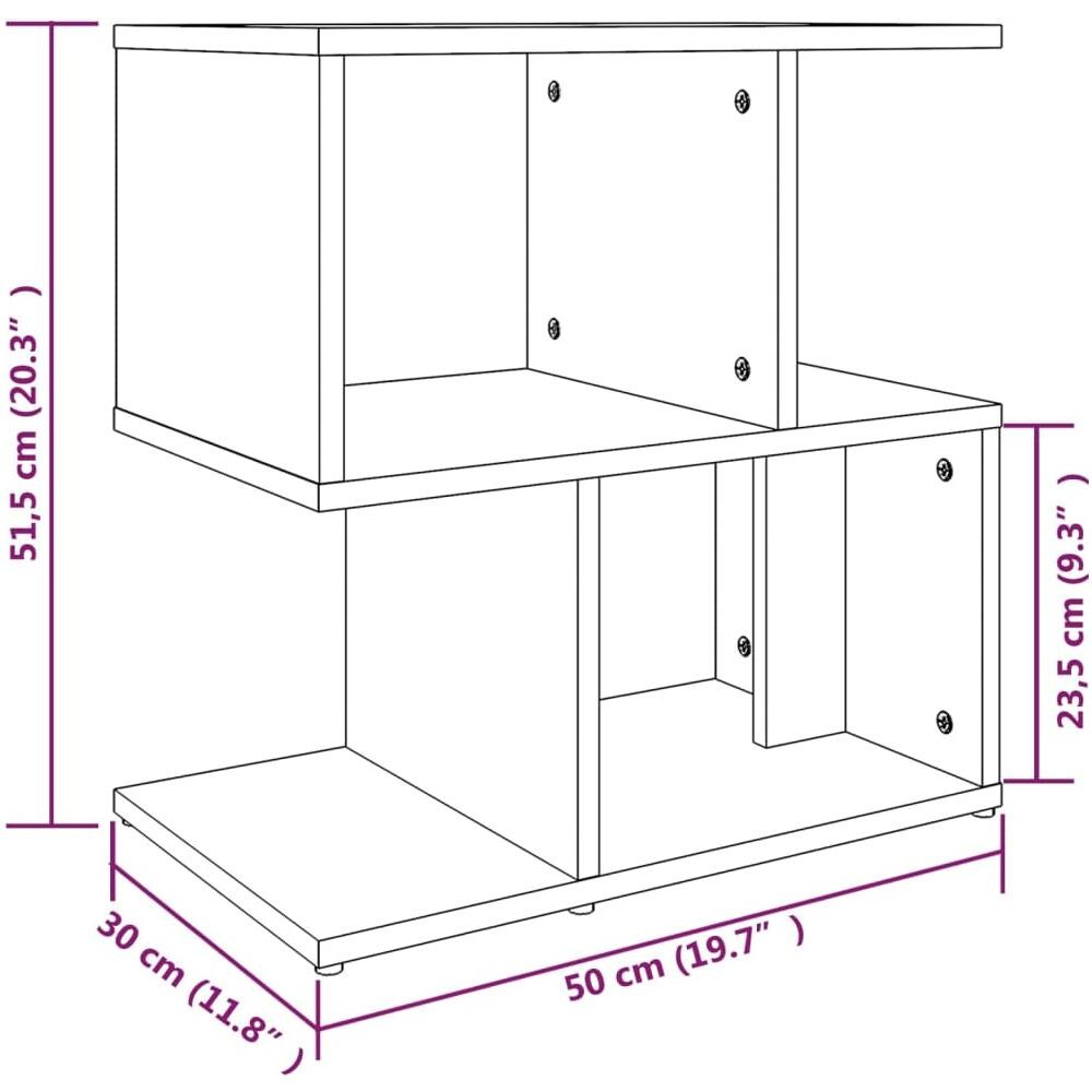 Comodini Rovere Marrone 2 Pz 50x30x51,5 Cm In Legno Multistrato - Foto 7