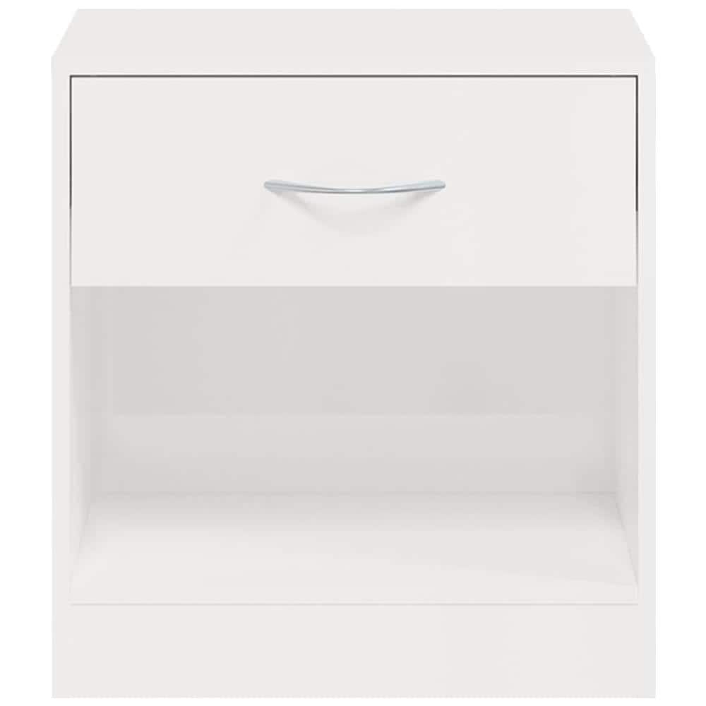 Comodini 2 Pz Con Cassetto In Bianco Lucido - Foto 8