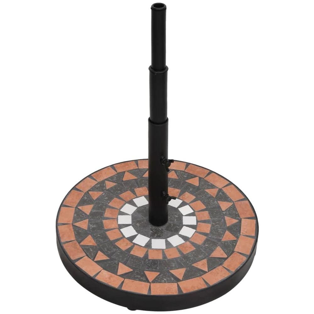 Base per Ombrellone Terracotta e Bianco Rotonda 12 kg - Foto 3