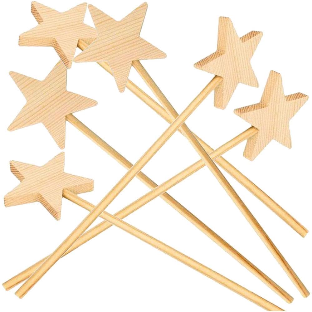 6 Bacchette Magiche In Legno 23 Cm - Foto 1