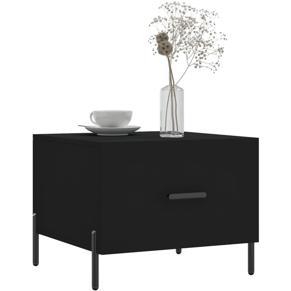 Tavolini Da Salotto 2 Pz Neri 50x50x40 Cm In Legno Multistrato - Foto 3