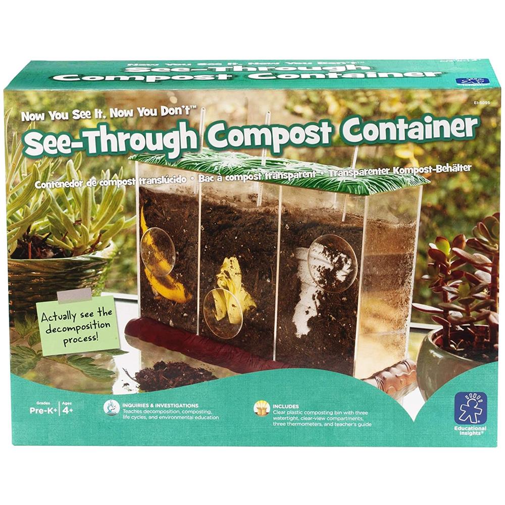 Approfondimenti Educativi Contenitore Per Compost Trasparente, Giocattolo Stem Per La Scuola A Casa O In Classe, Dai 4 Anni In Su - Foto 1