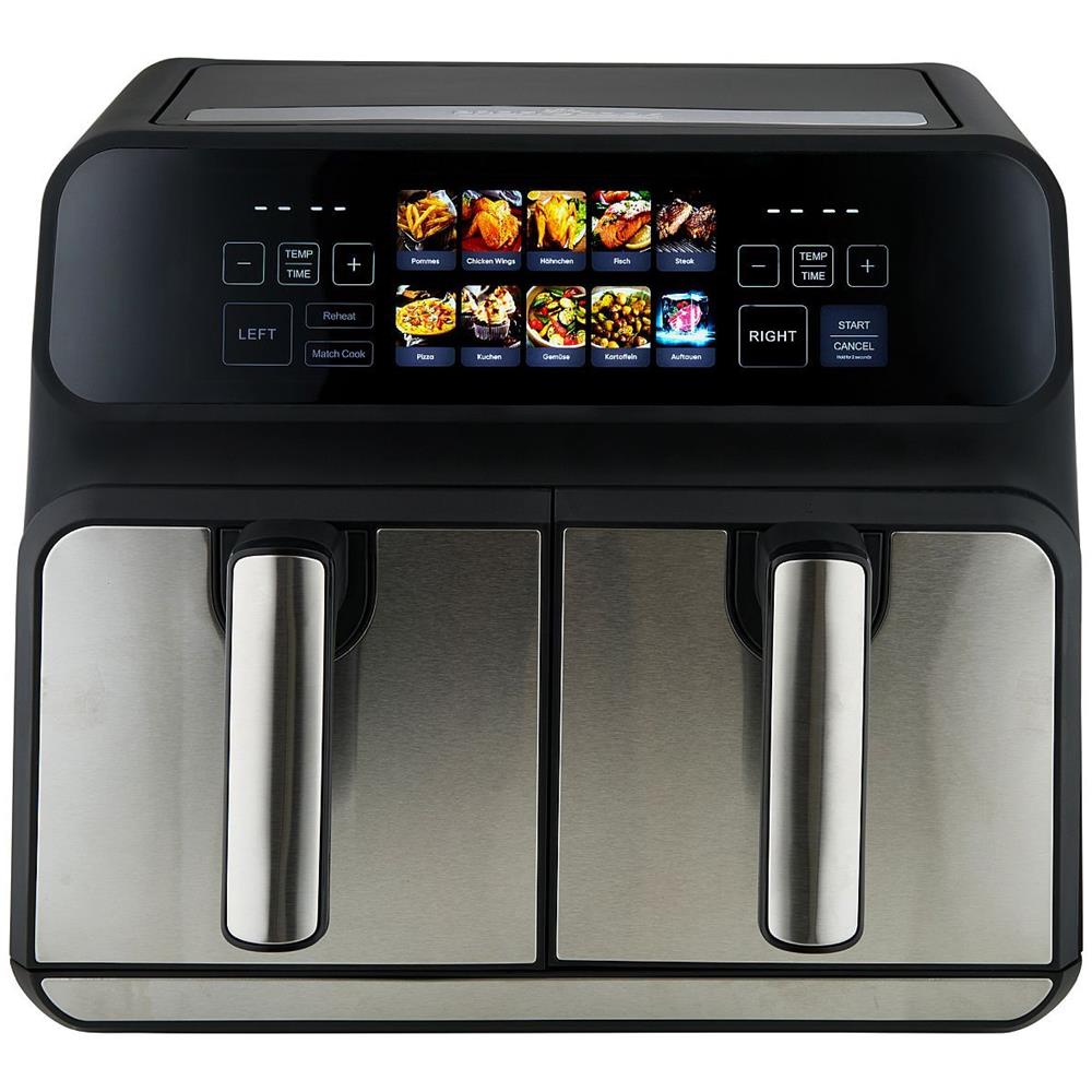 Friggitrice ad Aria 501287 Capacità 8 Litri 2200 Watt Colore Acciaio Inox / Nero - Foto 1