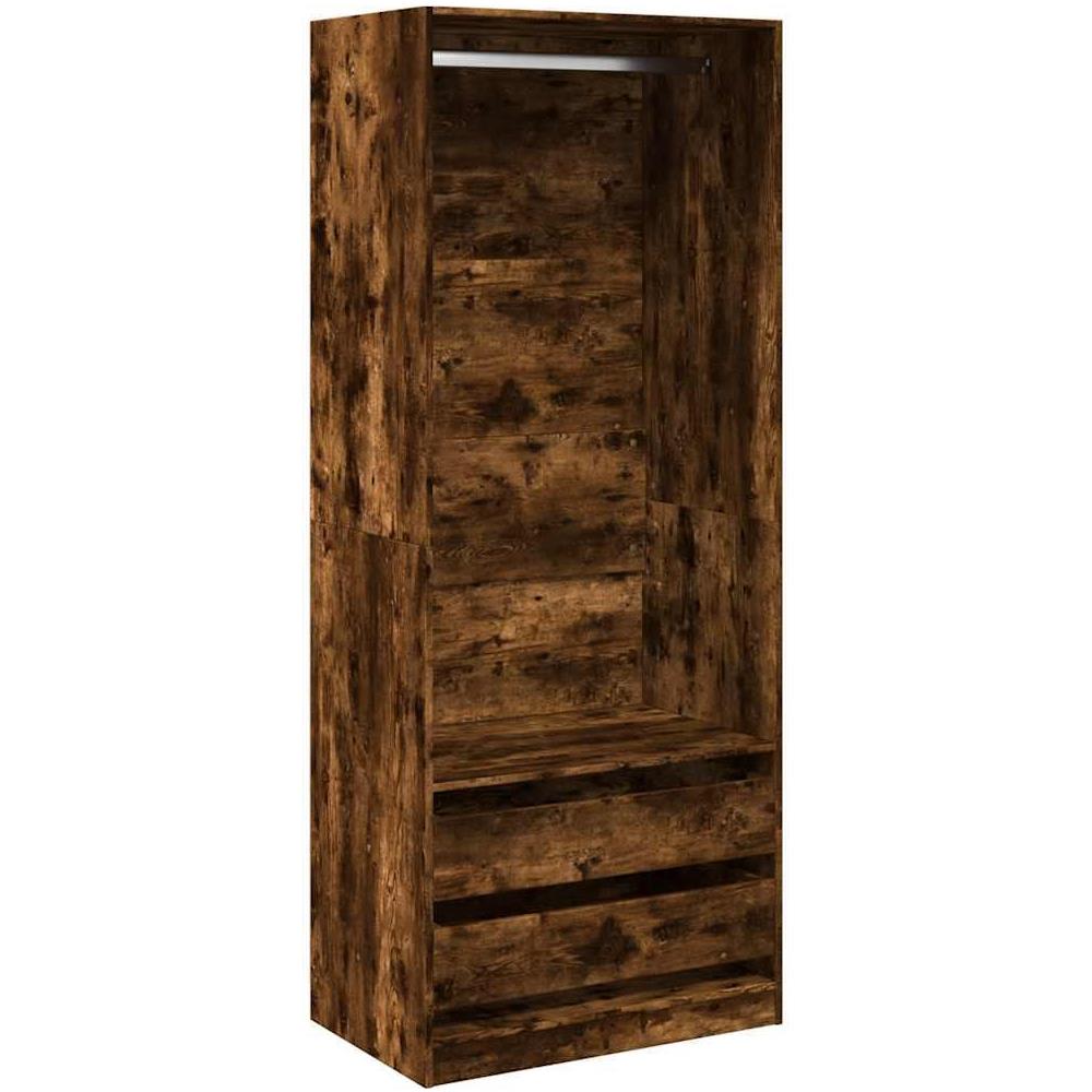 Armadio Rovere Fumo 80x50x200 cm in Legno Multistrato - Foto 1
