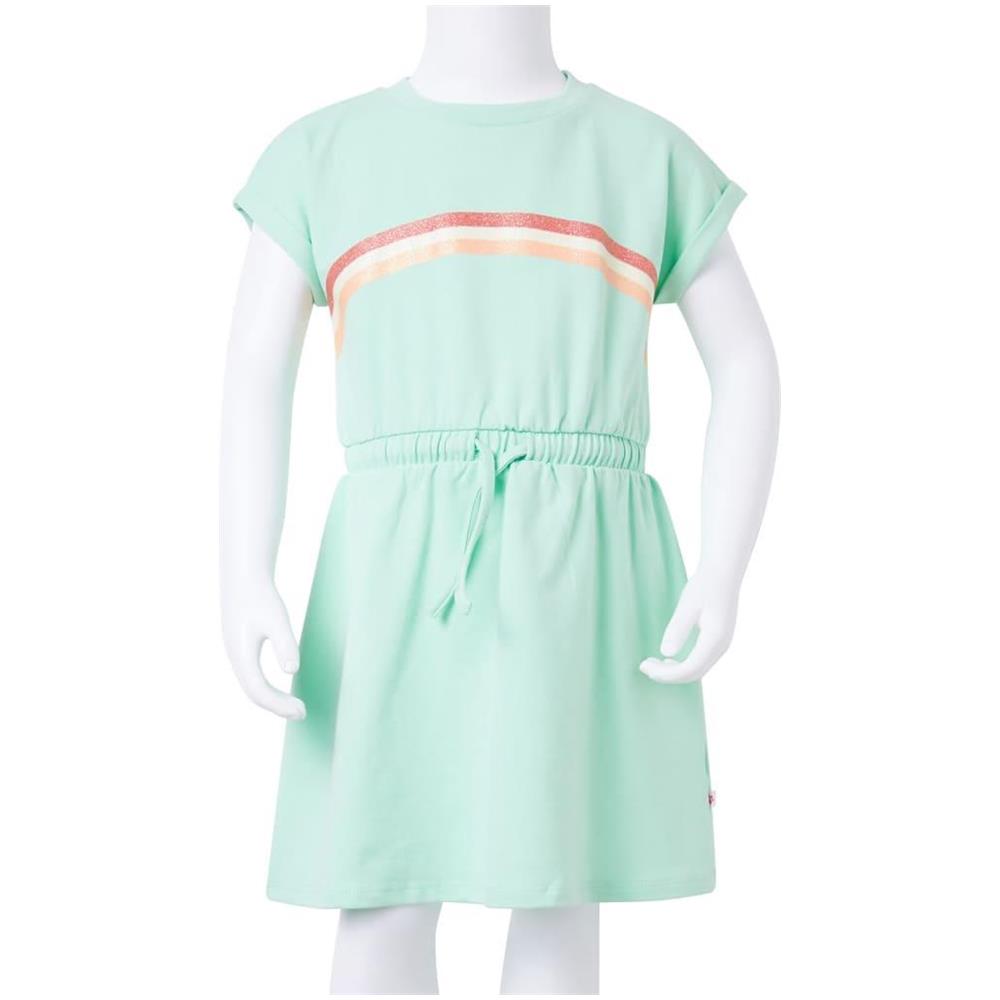 Abito da Bambina con Coulisse Verde Brillante 128 - Foto 8